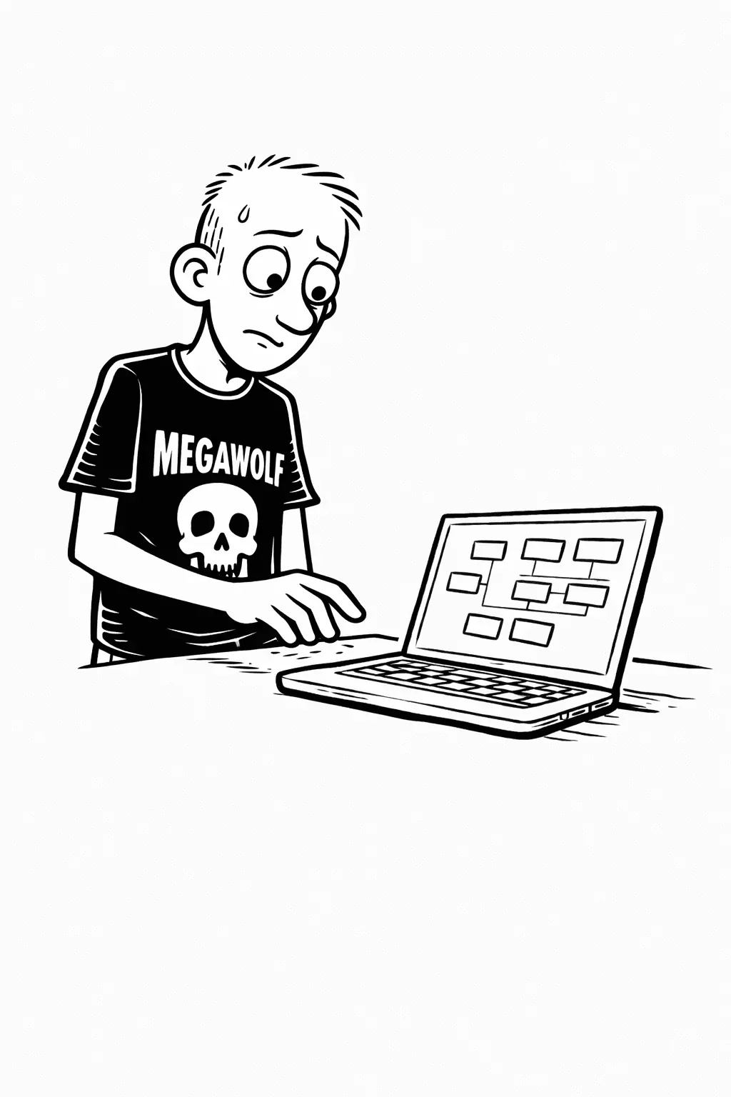 Gary hesitating before changing a spreadsheet rule