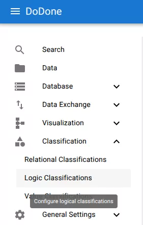 Open logical classifications