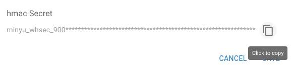Copy secret