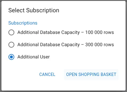 Select subscription