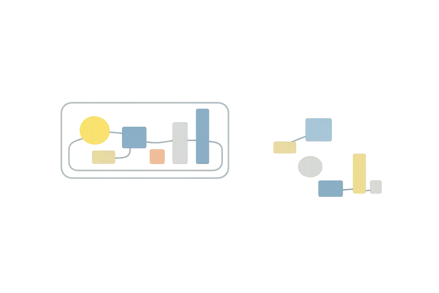 Form as structure container illustration