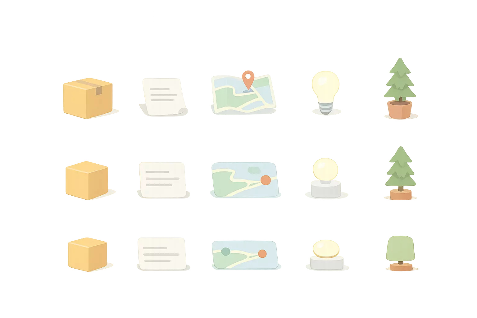 Conceptual spreadsheet-style data structure