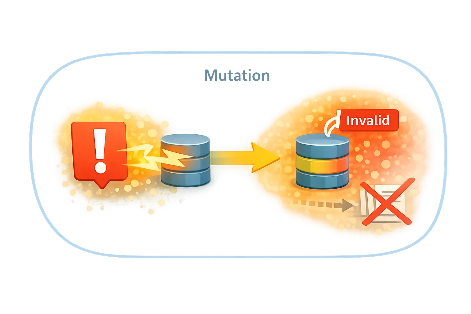 Different causes starting internal processing