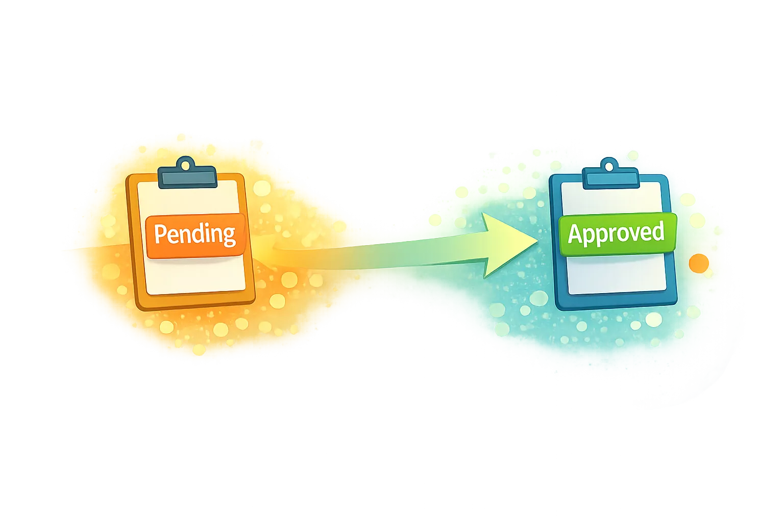 System moving from one state to another