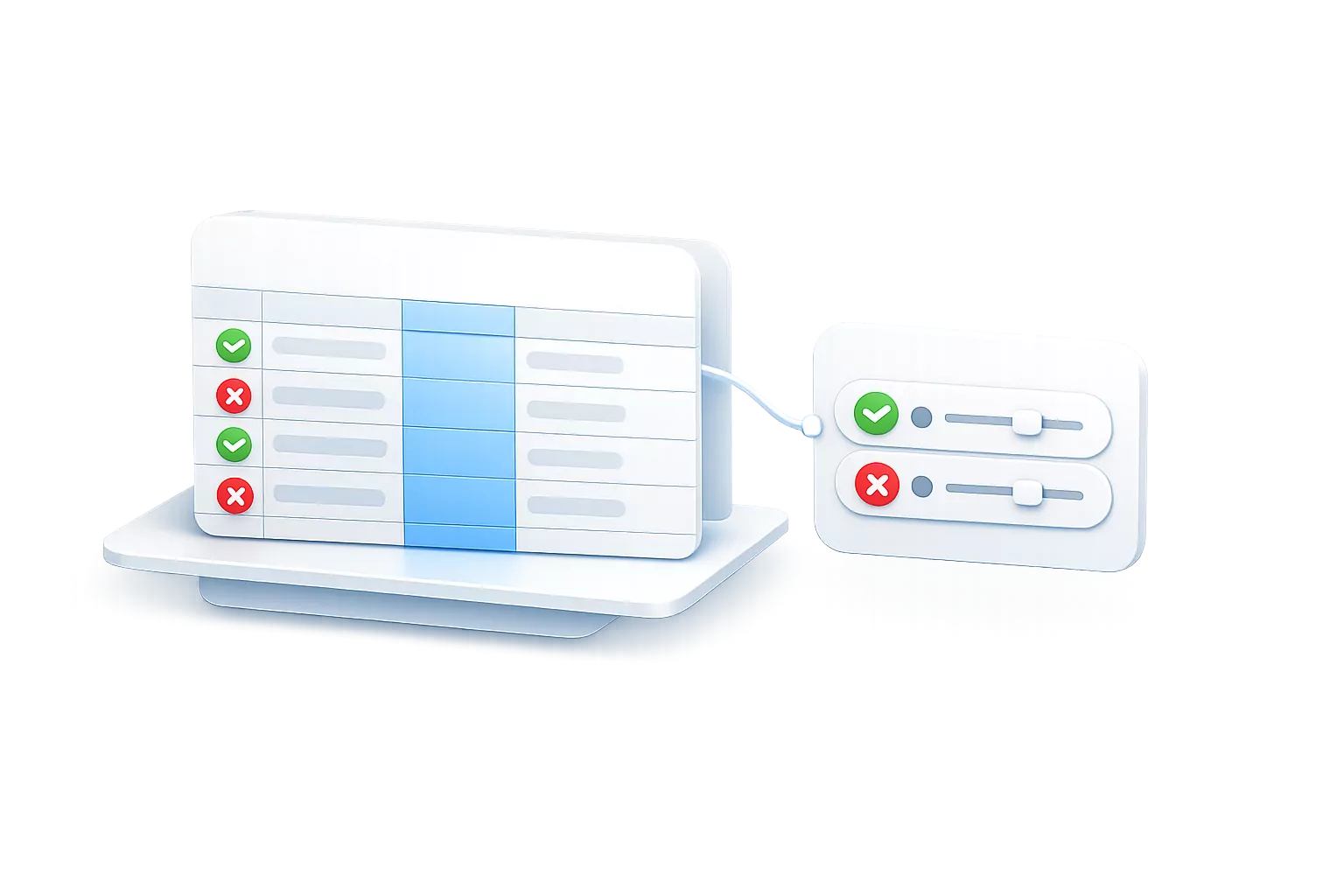 Field validation with valid and invalid values